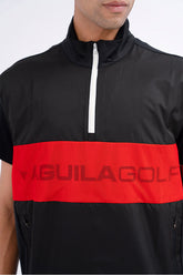 CHALECO PACKABLE BLACK GOLF SLEEVE-LESS